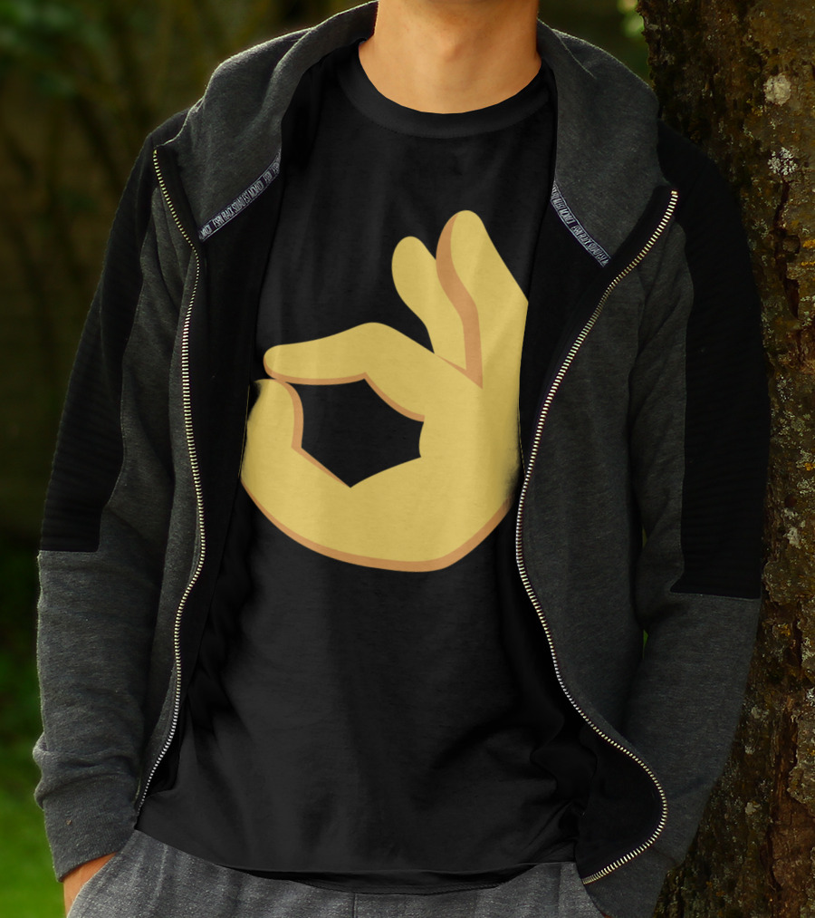 Emoji Ok Hand Sign Okay Yes Dank T-Shirt