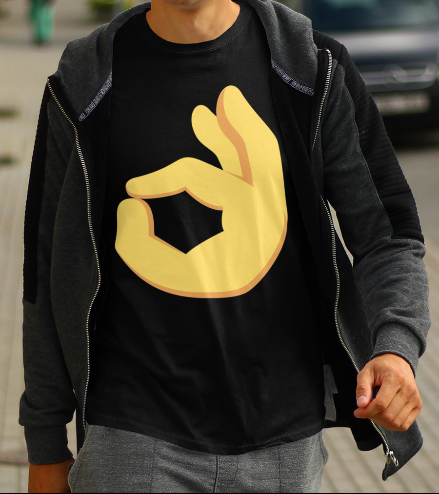 Emoji Ok Hand Sign Okay Yes Dank T-Shirt