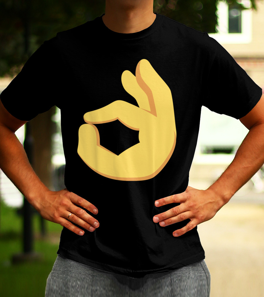 Emoji Ok Hand Sign Okay Yes Dank T-Shirt
