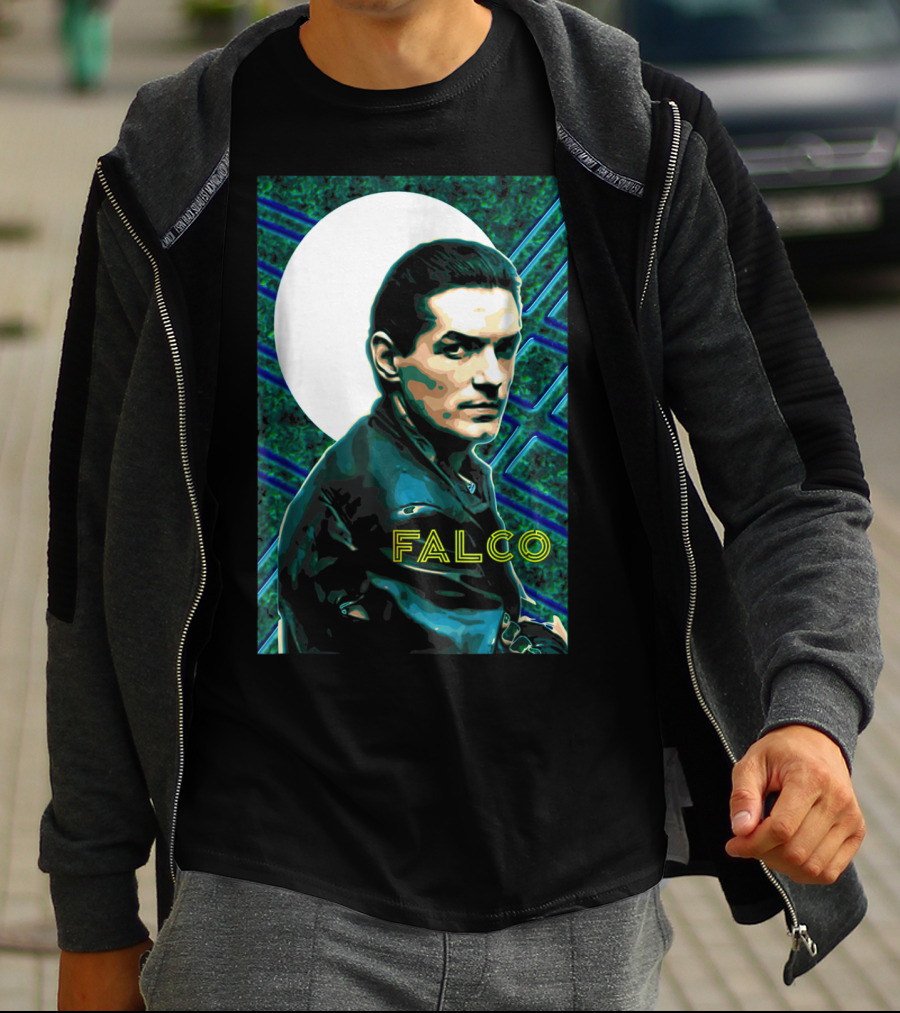 Falco Art Deco Retro Style Portrait T-Shirt