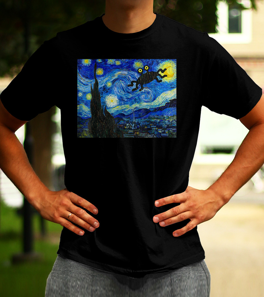 Fsm Flying Spaghetti Monster Pastafarian Starry Night T-Shirt