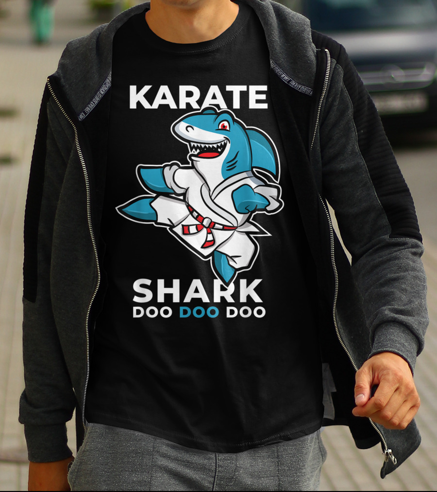 Karate Shark Doo Doo Doo Martial Arts Baby Shark T-Shirt