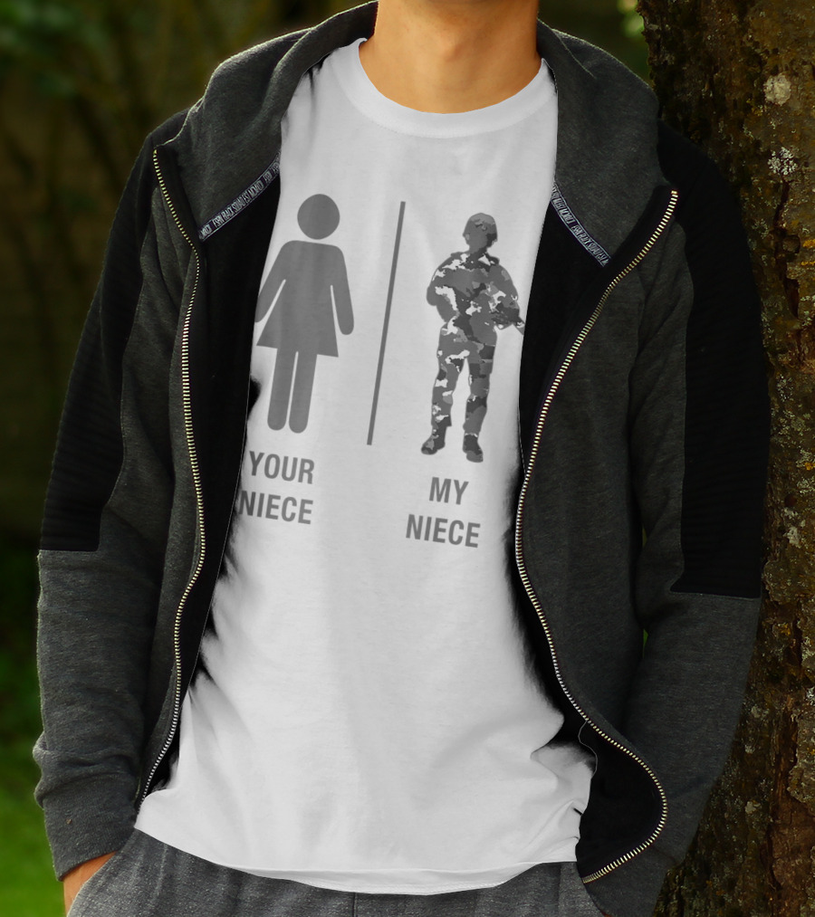 Your Niece My Niece Funny Soldier Military Niece Camouflage T-Shirt