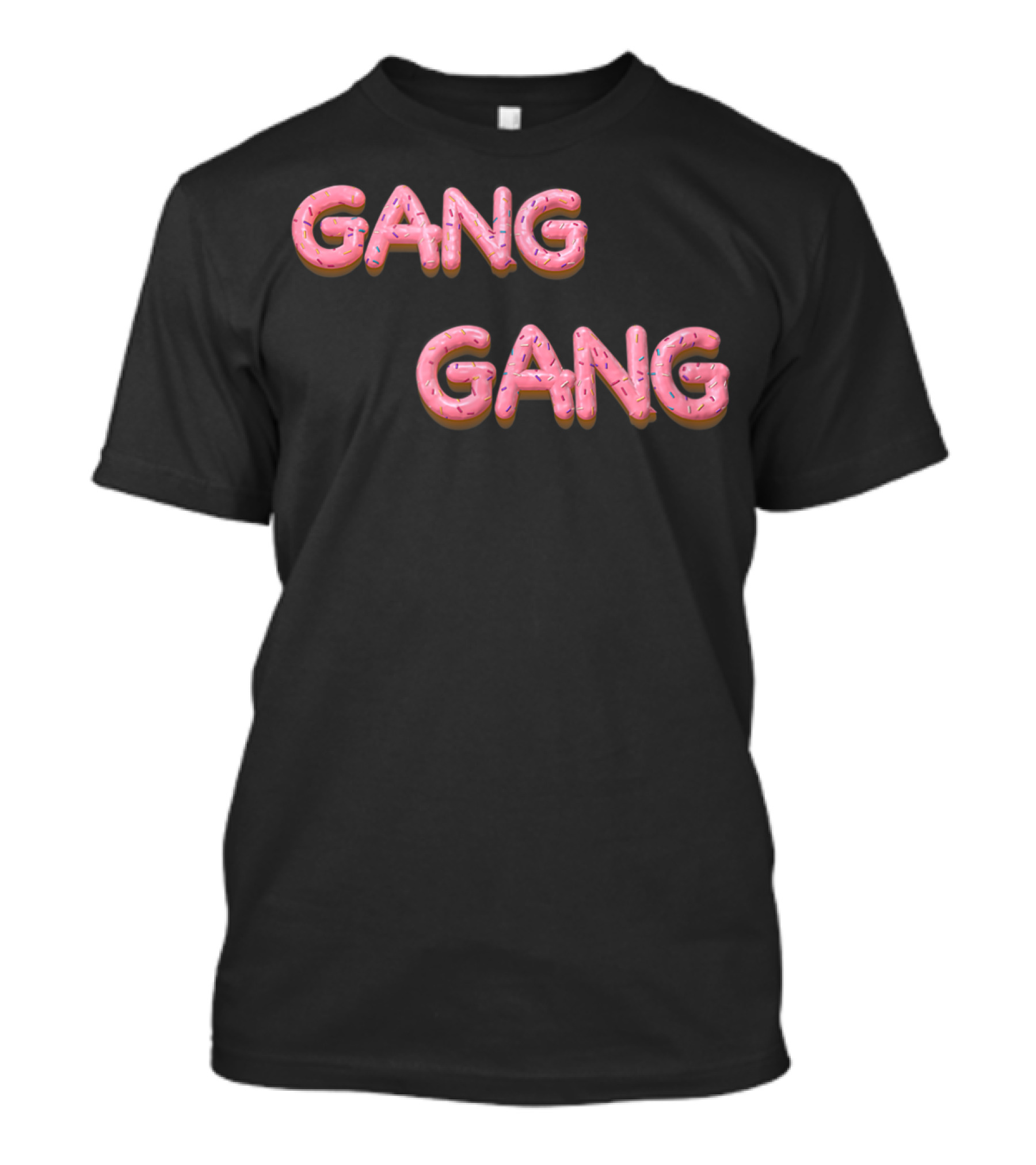 Gang Gang Pink Donut Font With Sprinkles T-Shirt