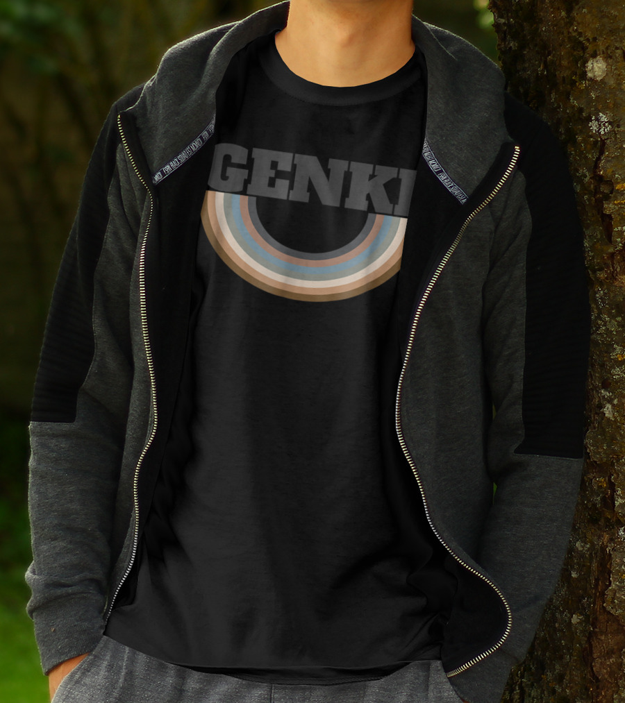 Genki Retro Styled Upside Down Rainbow T-Shirt