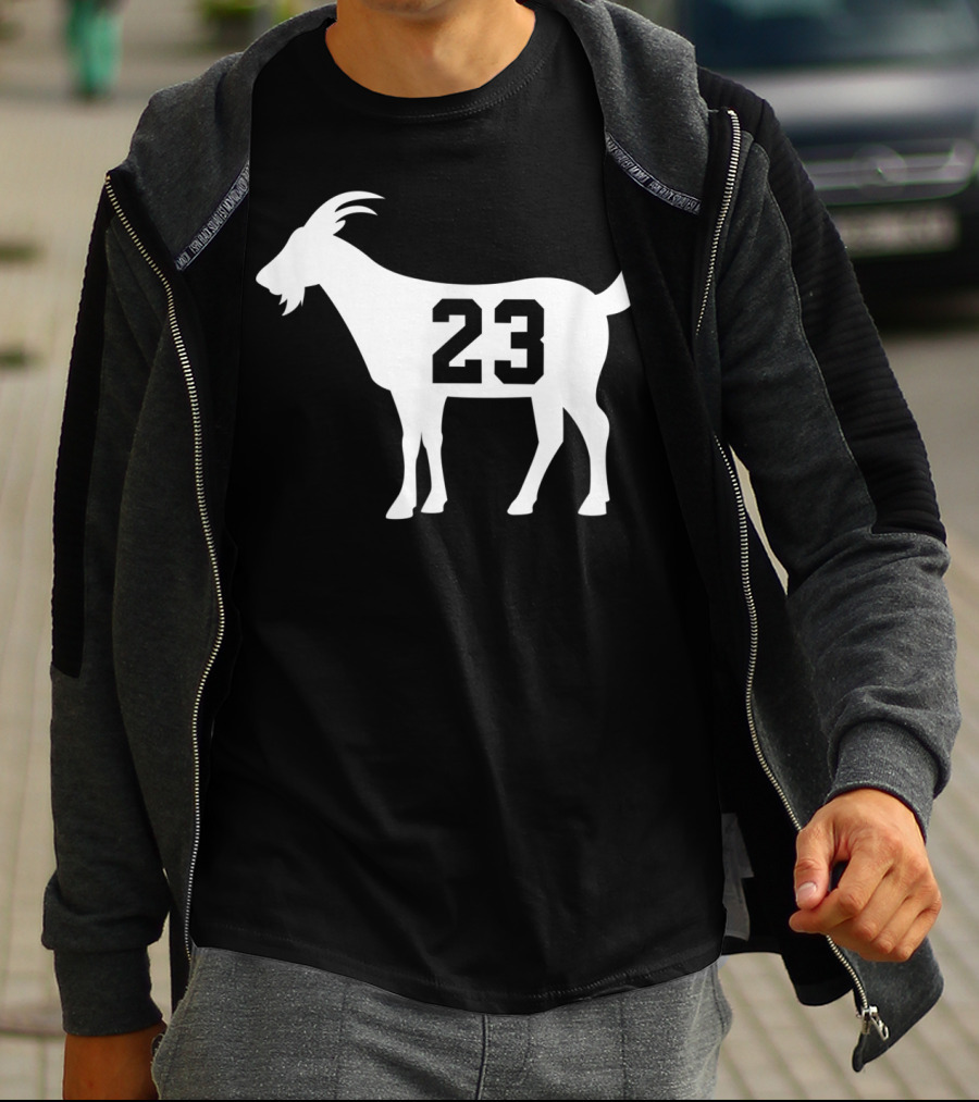 Goat 23 MJ Greatest Of All Time Basketball Legend Iconic Number T-Shirt