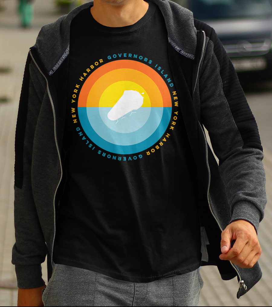 Governors Island New York Harbor Sunset T-Shirt