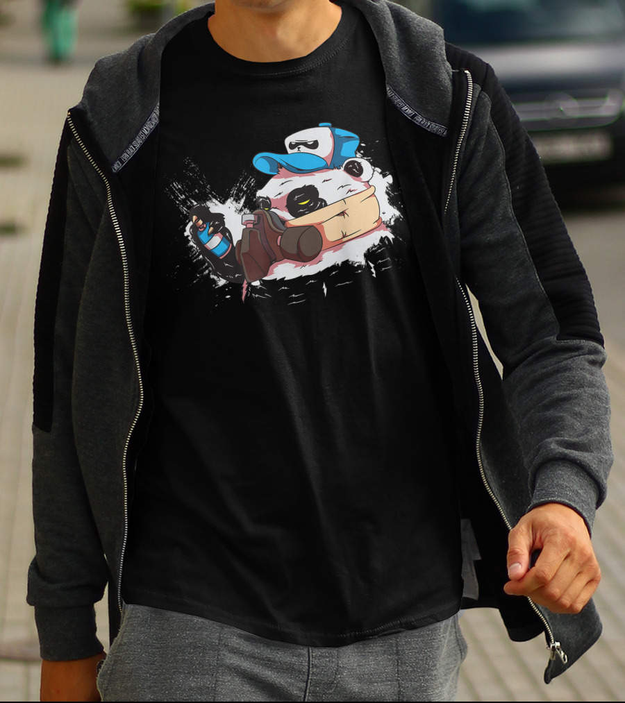 Graffiti Ar Spray Paint Character Collection T-Shirt