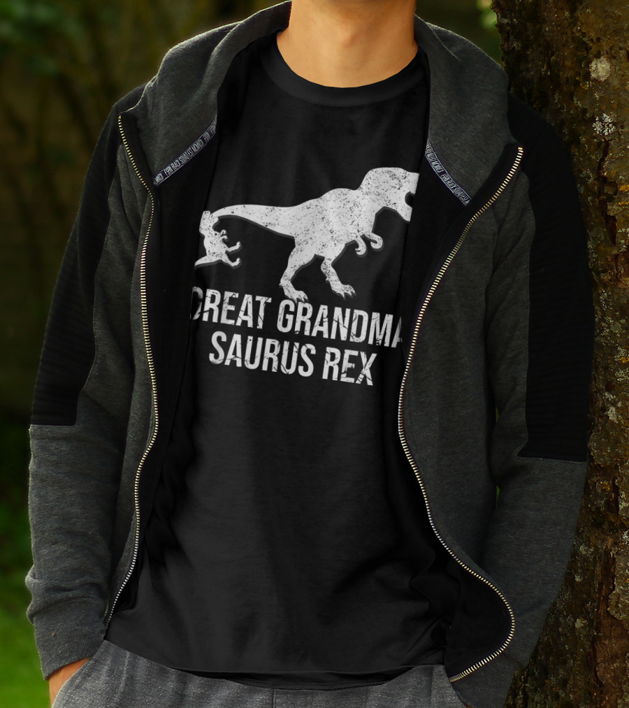 Great Grandma Saurus Rex Funny Grandma T-Rex Dinosaur T-Shirt
