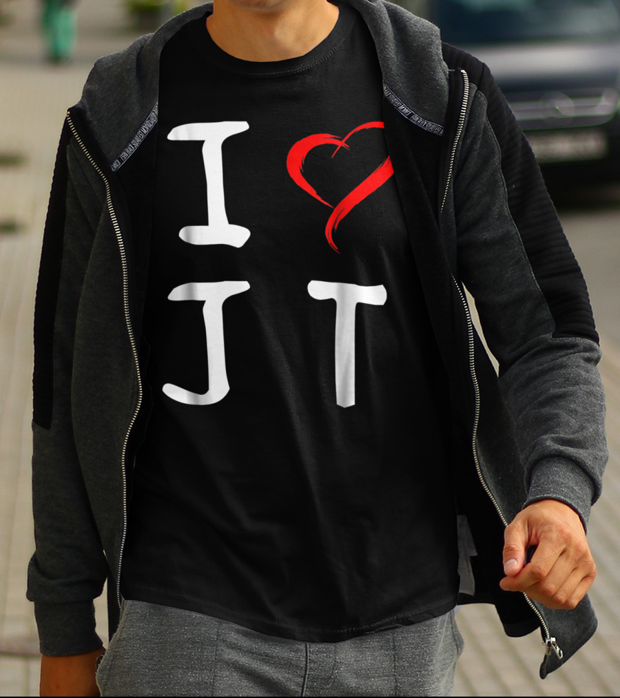 I Love JT Heart Funny JT T-Shirt