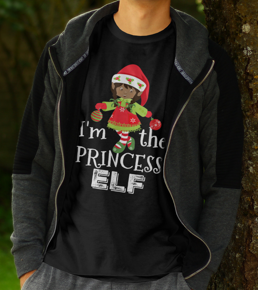 I'm The Princess Elf African American Holiday Festive Cheer T-Shirt