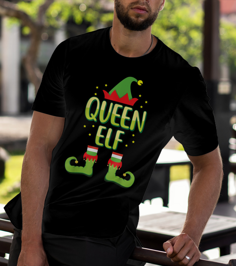Queen Elf Matching Family Group Holiday T-Shirt