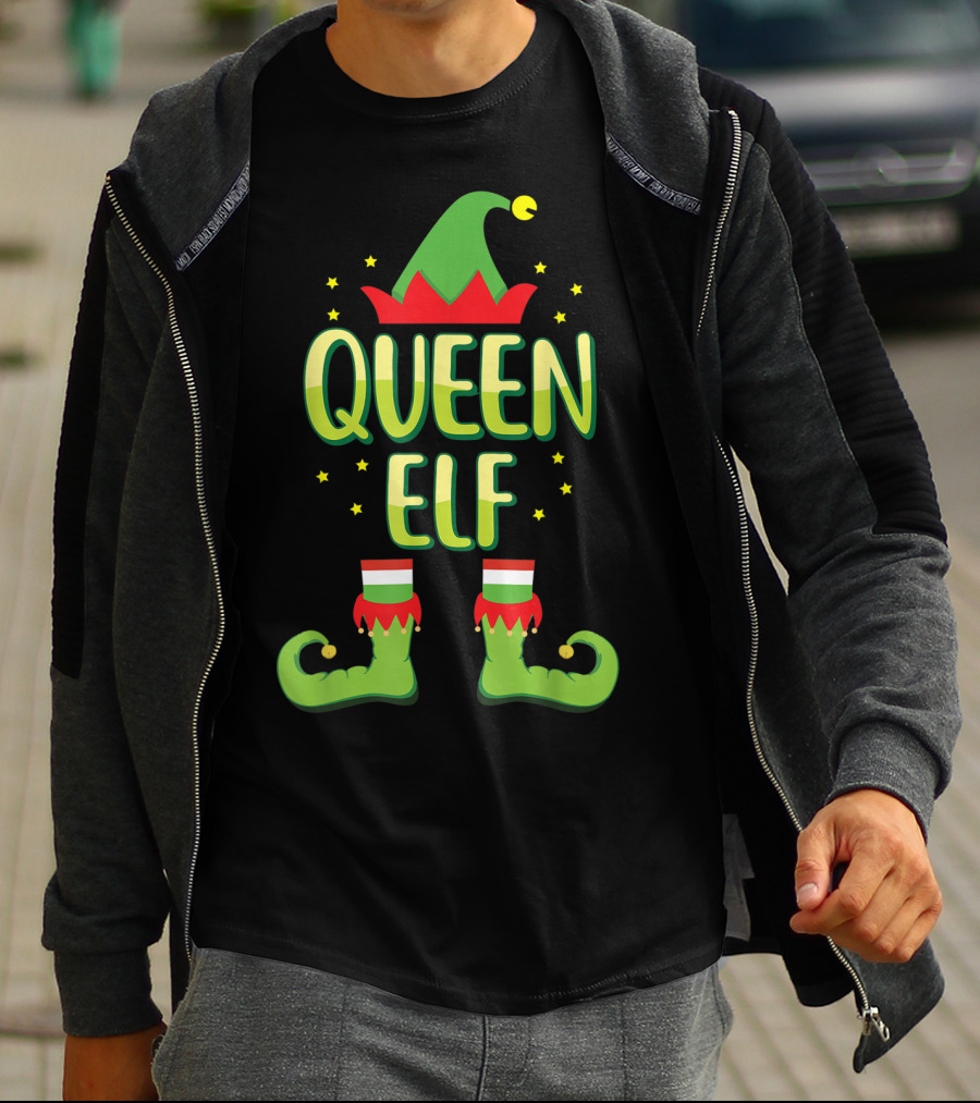 Queen Elf Matching Family Group Holiday T-Shirt