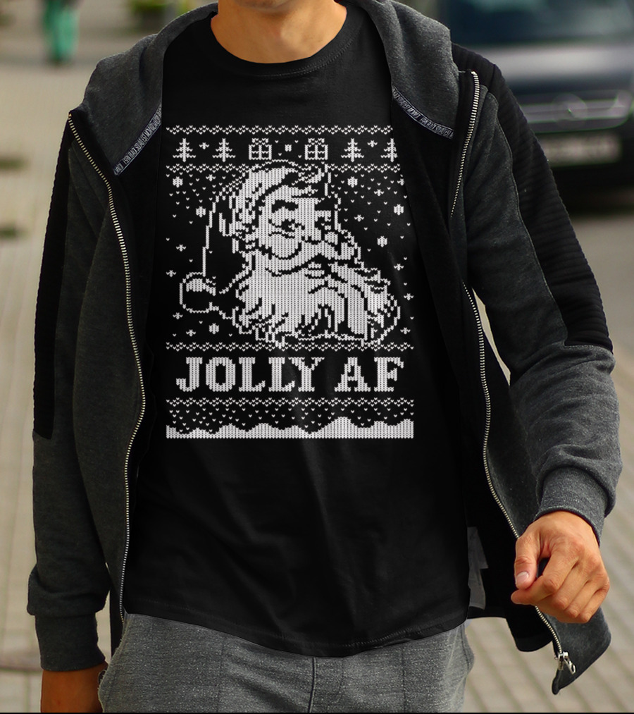 Jolly AF Santa Christmas T-Shirt