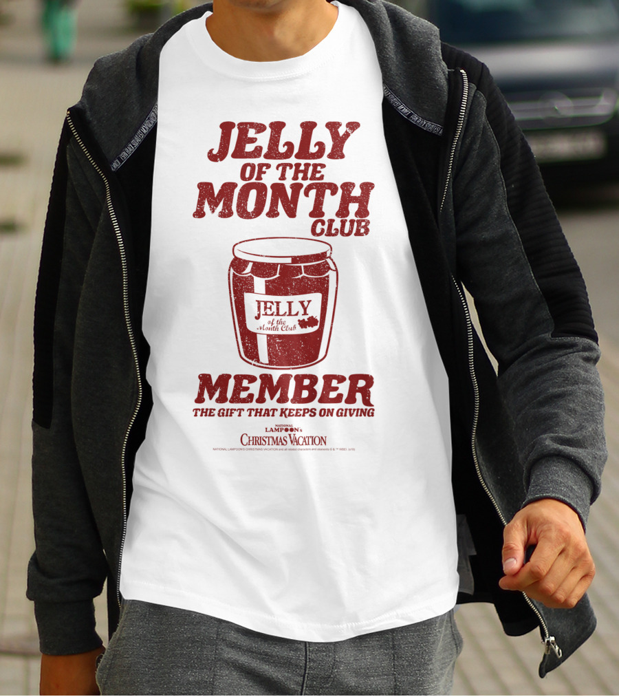 Jelly Of The Month Club Member The Gift That Keeps On Giving Kids National Lampoon's Christmas Vacation T-Shirt