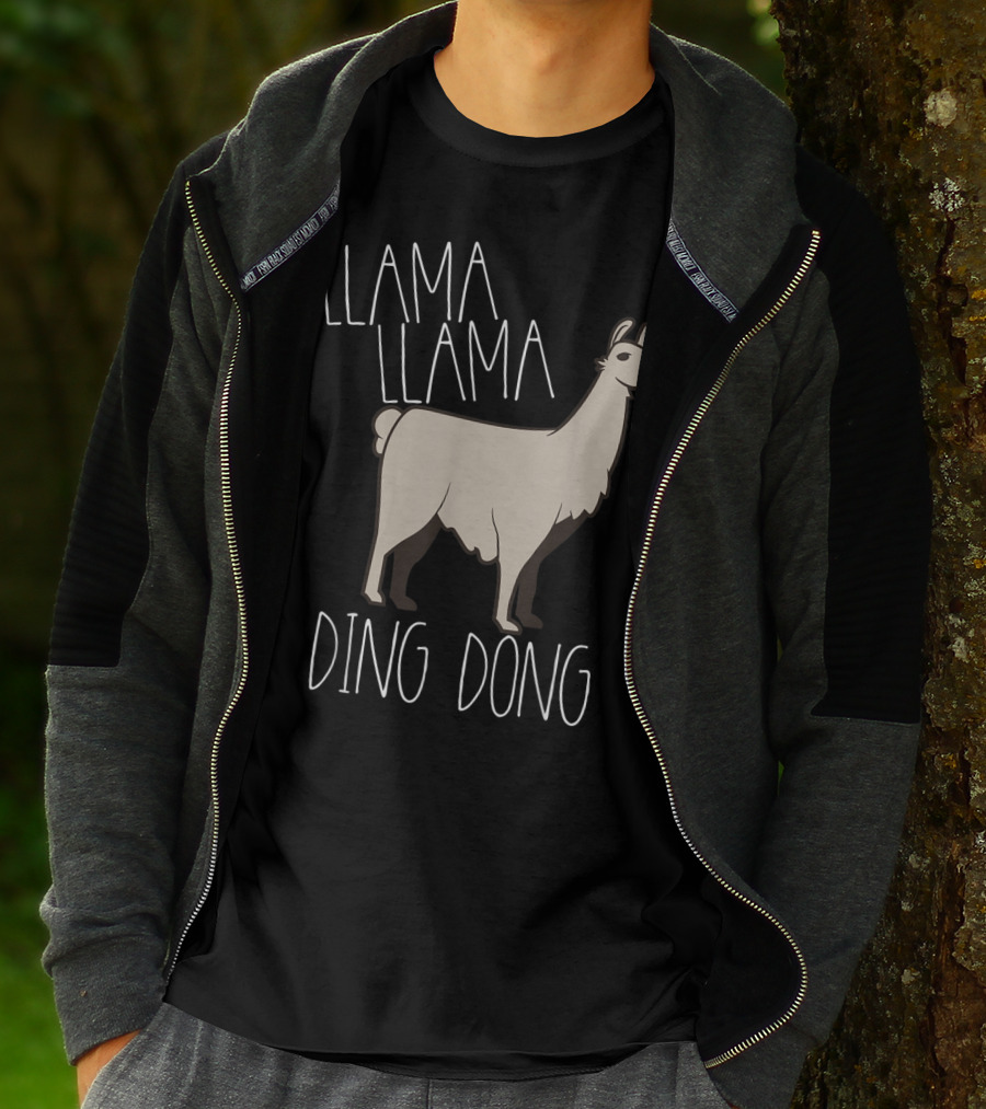 Llama Llama Ding Dong Funny Alpaca T-Shirt