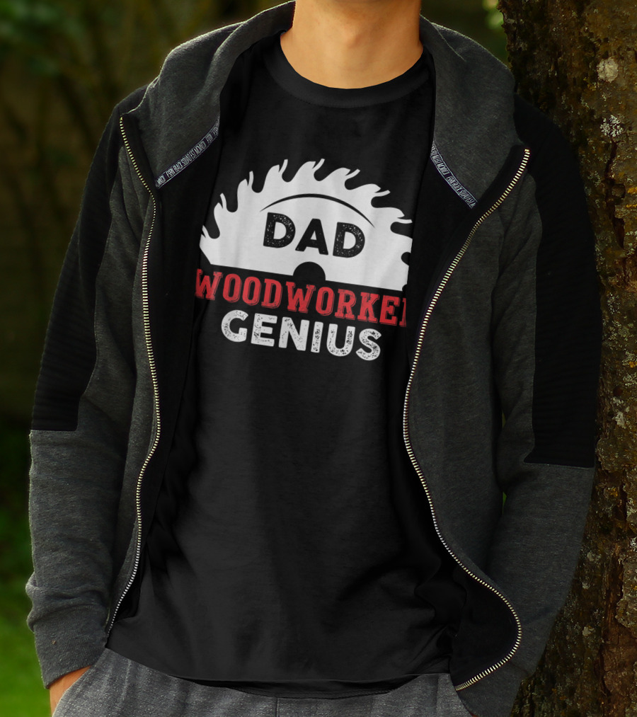 Dad Woodworker Genius Saw Blade T-Shirt