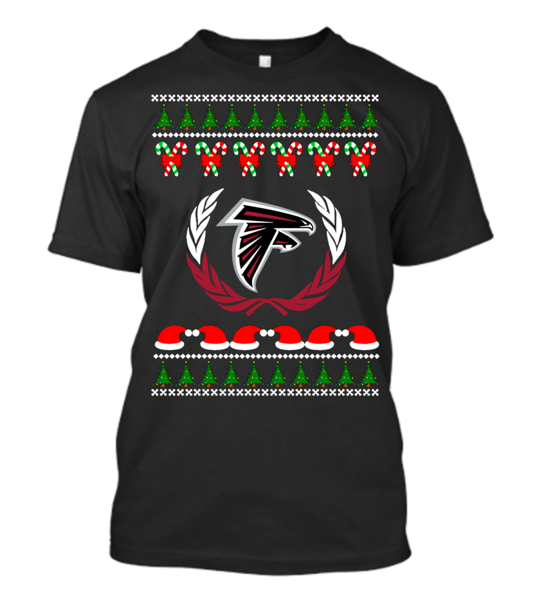 Merry Christmas Atlanta Falcons Ugly Football Team Love T-Shirt