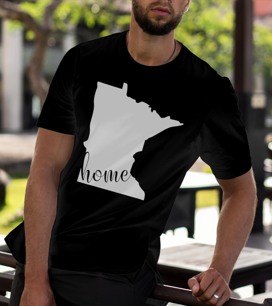Minnesota Home State Map T-Shirt