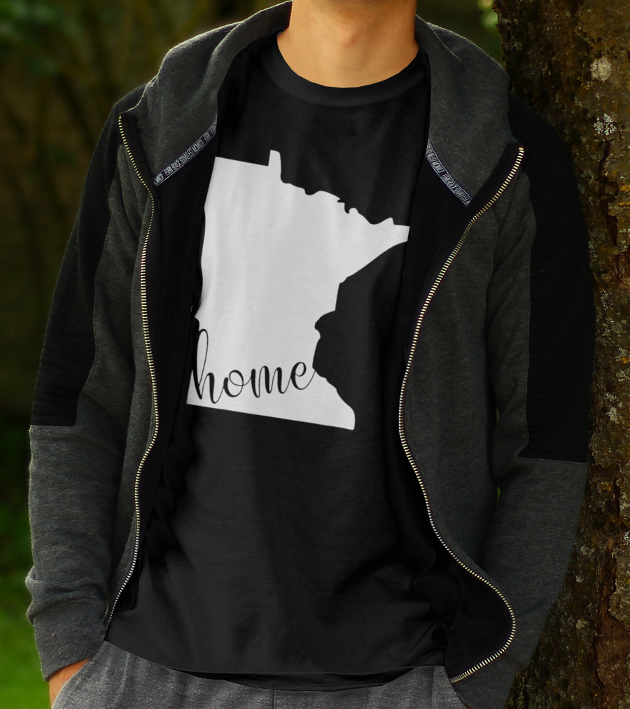 Minnesota Home State Map T-Shirt