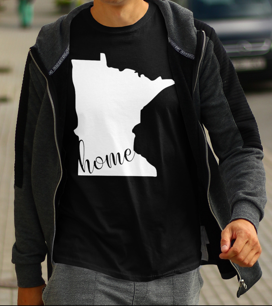 Minnesota Home State Map T-Shirt