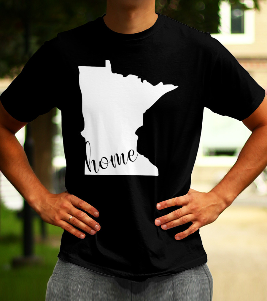 Minnesota Home State Map T-Shirt