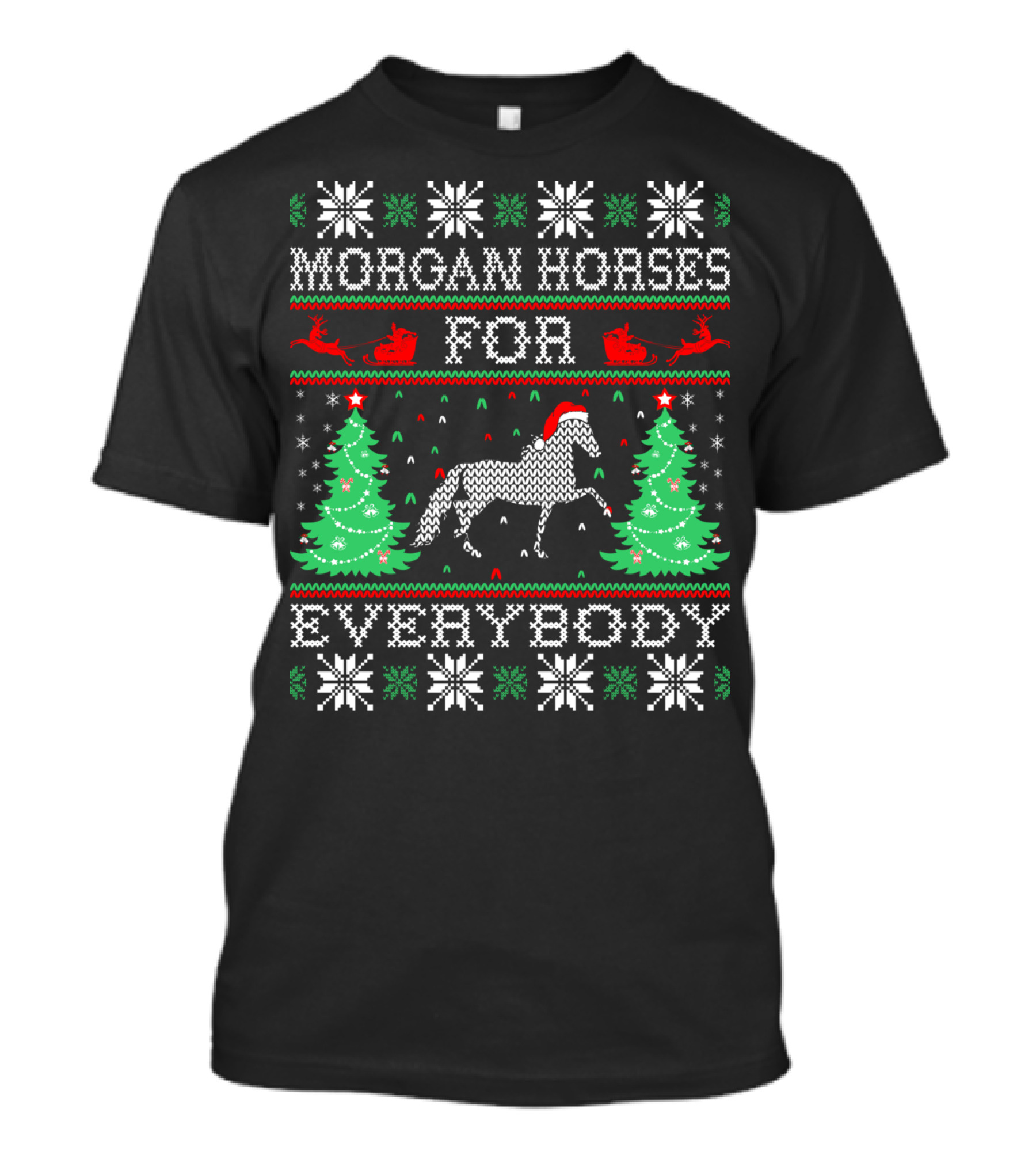 Morgan Horses For Everybody Christmas T-Shirt