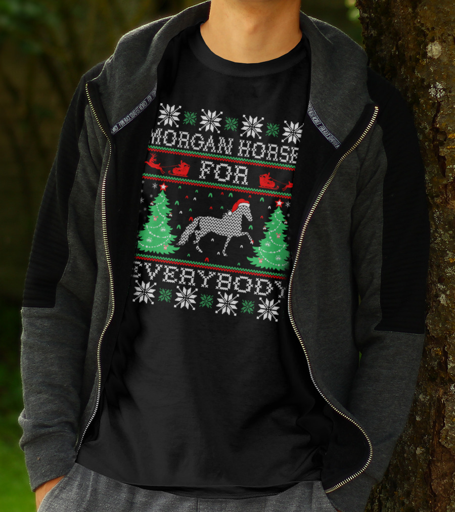 Morgan Horses For Everybody Christmas T-Shirt