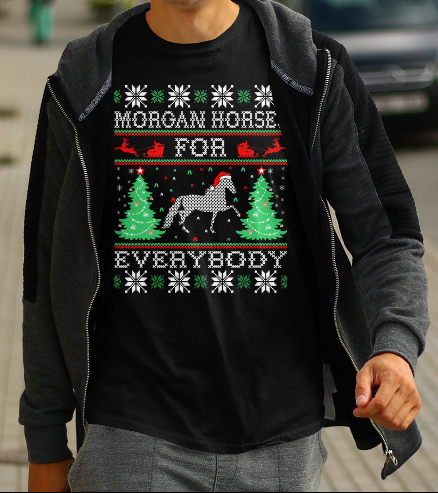 Morgan Horses For Everybody Christmas T-Shirt