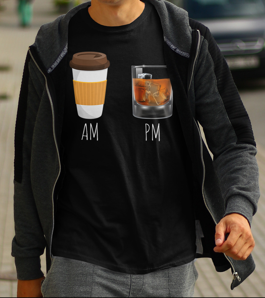 Morning Coffee AM Whiskey PM T-Shirt