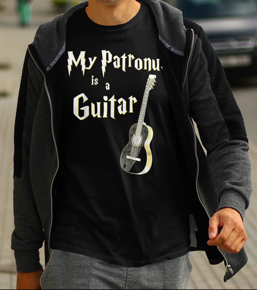 My Patronus Is A Guitar Harry Fan T-Shirt