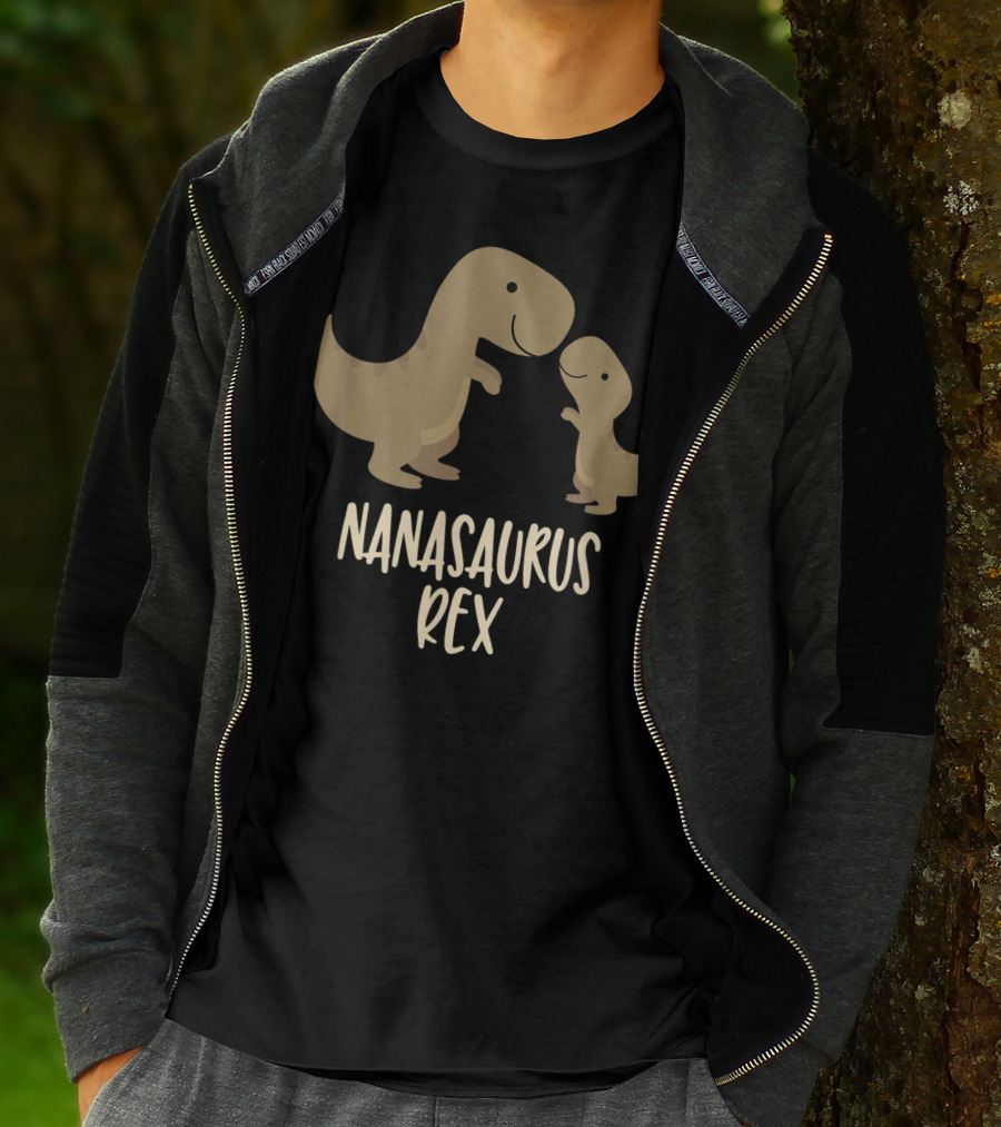 Nanasaurus Rex Cute Nana Saurus Rex Family Dinosaur T-Shirt