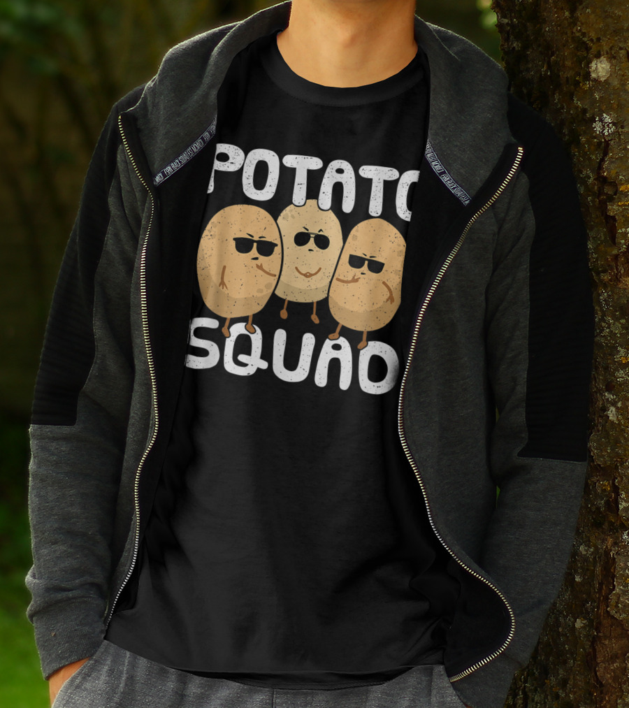 Potato Squad Cool Funny Sunglasses Veggie Trio T-Shirt