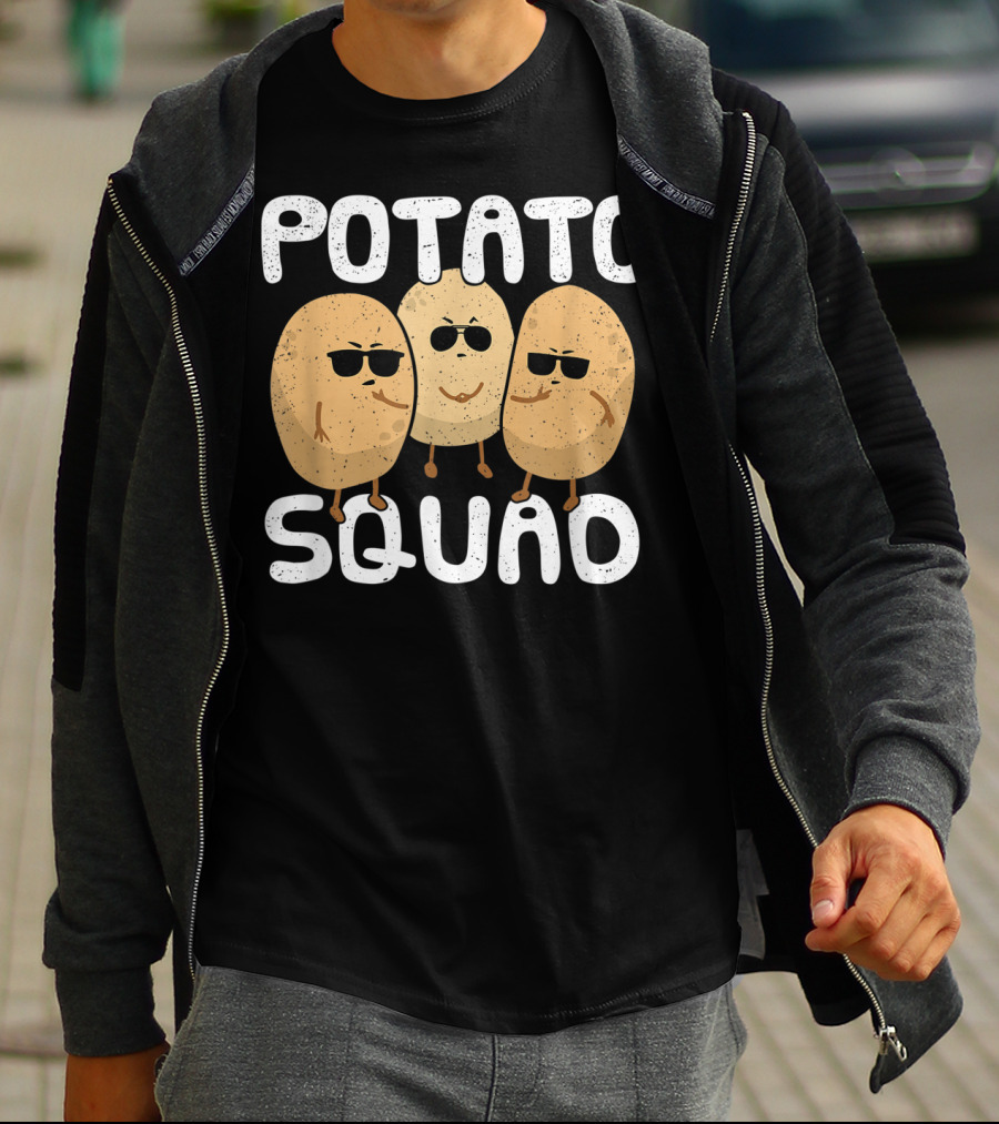 Potato Squad Cool Funny Sunglasses Veggie Trio T-Shirt