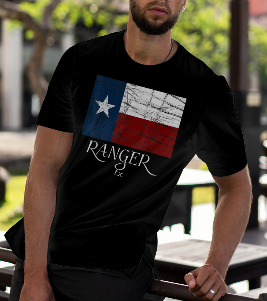 Ranger TX Texas Flag State City T-Shirt