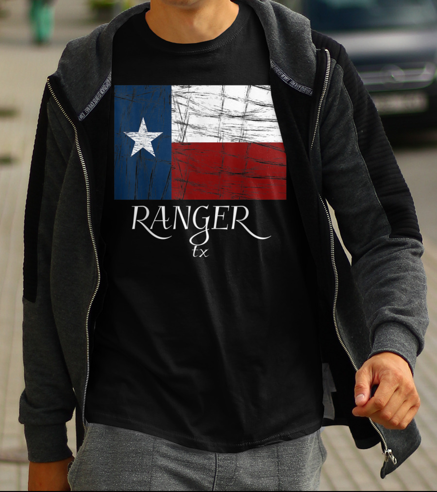 Ranger TX Texas Flag State City T-Shirt
