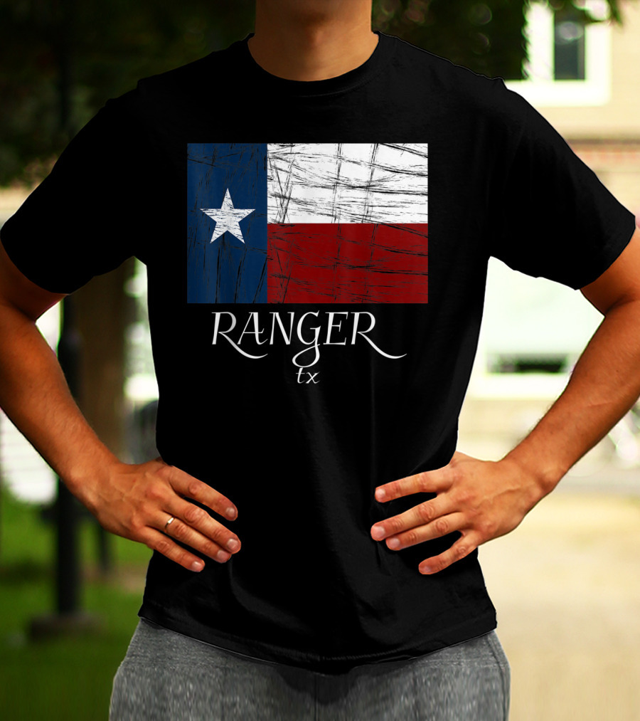 Ranger TX Texas Flag State City T-Shirt