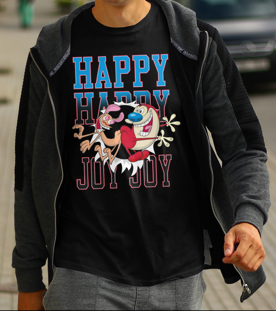 Ren And Stimpy Happy Happy Joy Joy T-Shirt