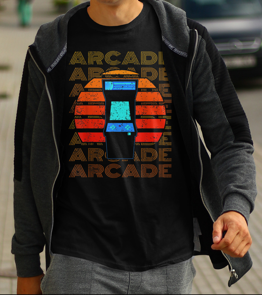 Arcade Retro 80s Video Game Player Gamer T-Shirt