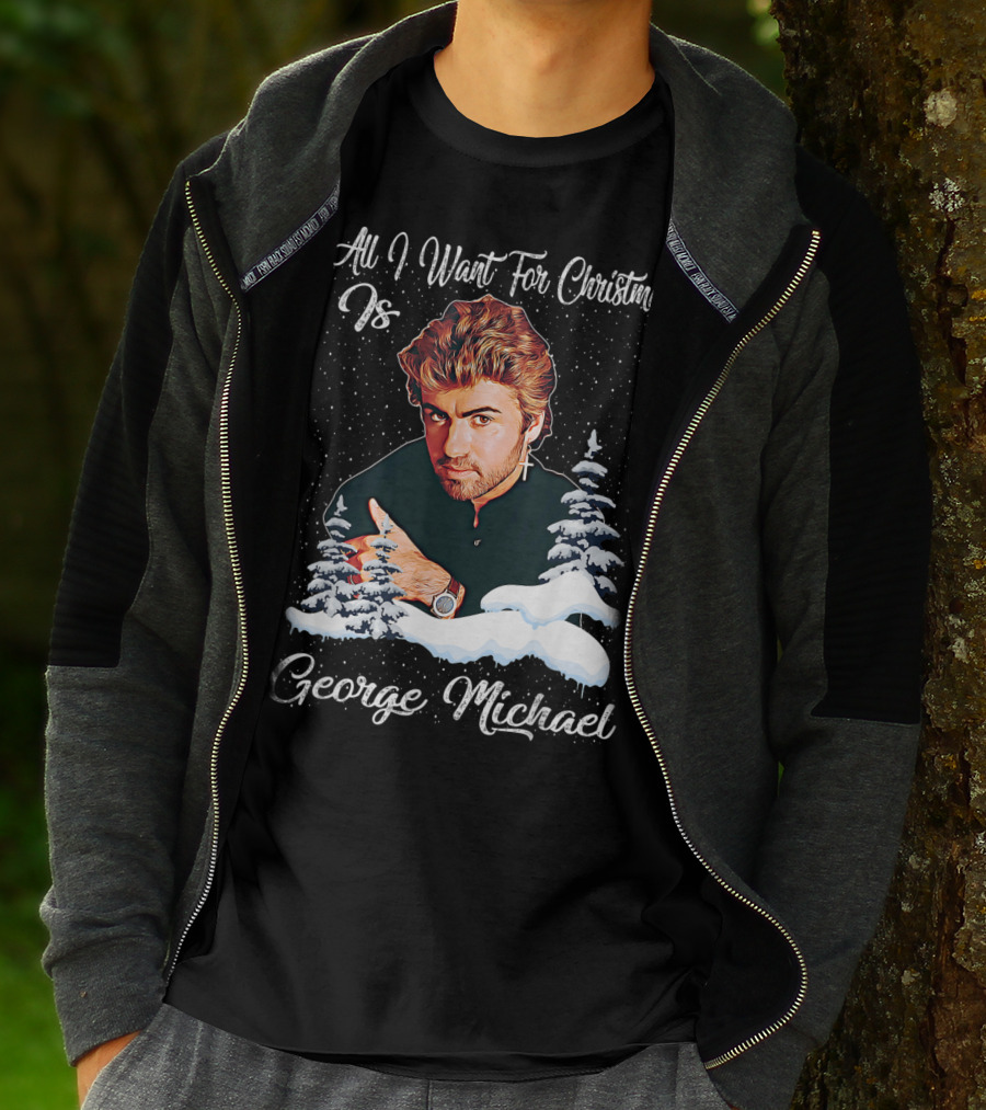 All I Want For Christmas Is George Michael Retro Love T-Shirt