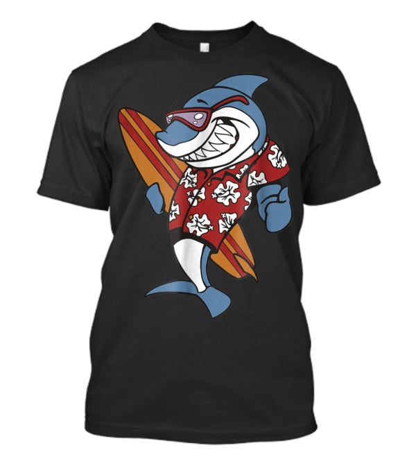 Shark Surf Hawaiian Surfing T-Shirt