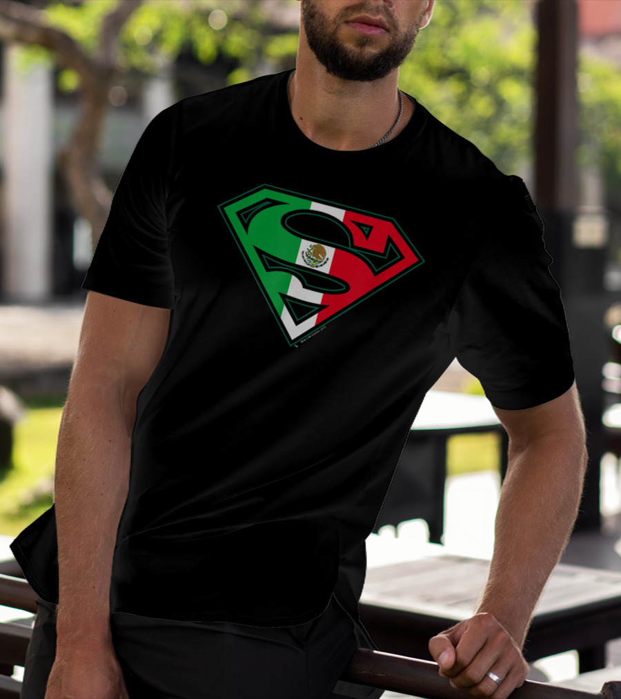 Superman Mexican Flag Emblem T-Shirt