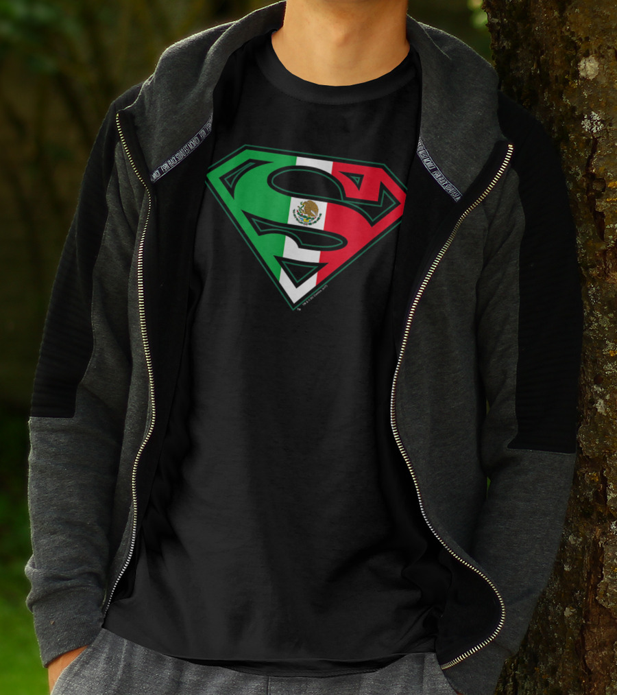 Superman Mexican Flag Emblem T-Shirt