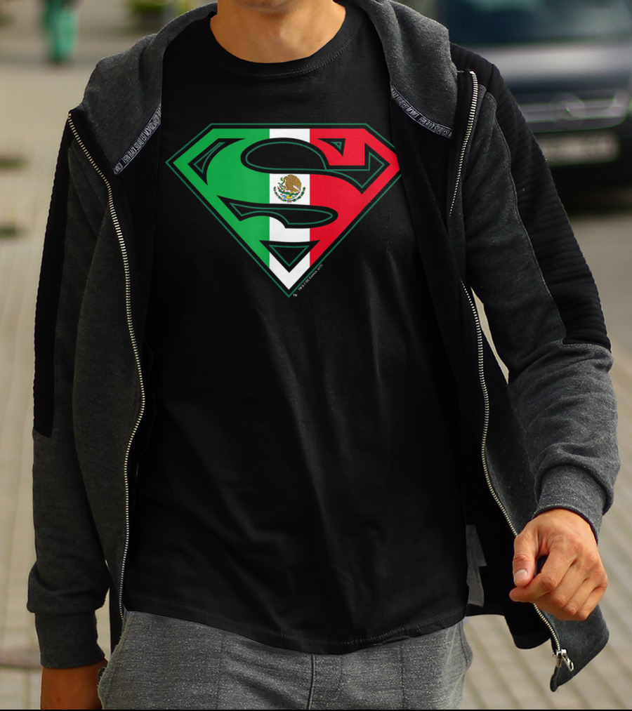 Superman Mexican Flag Emblem T-Shirt