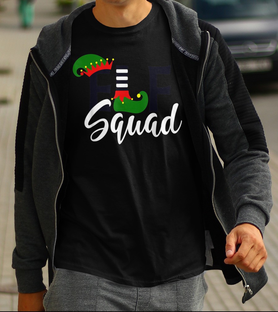 Teachers Elf Squad Christmas Holiday Team Fun T-Shirt