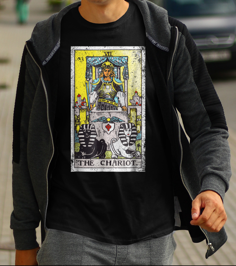 VII The Chariot Tarot Card T-Shirt