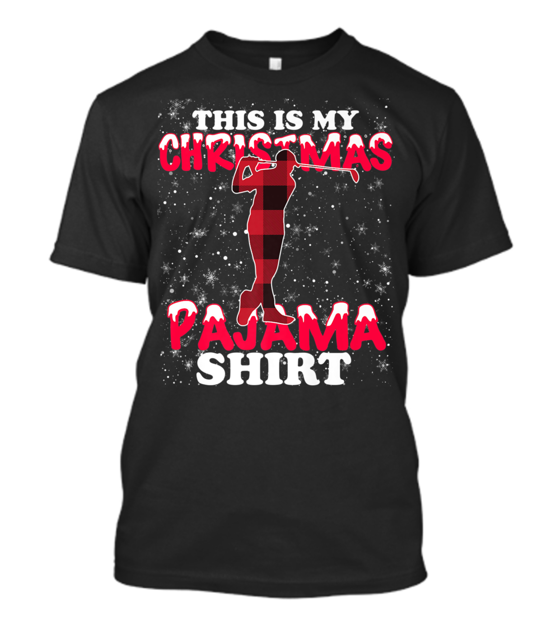 This Is My Christmas Pajama Shirt Golfing T-Shirt