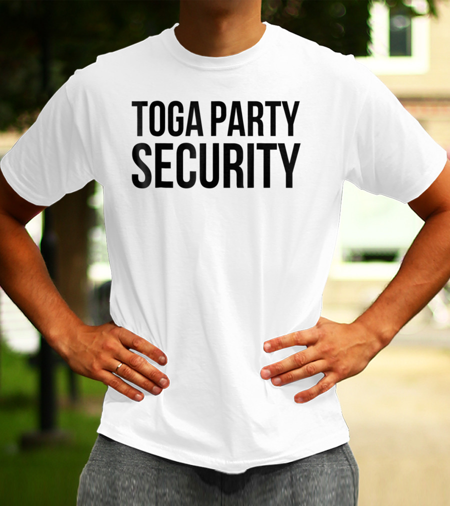 Toga Party Security College Halloween Party T-Shirt