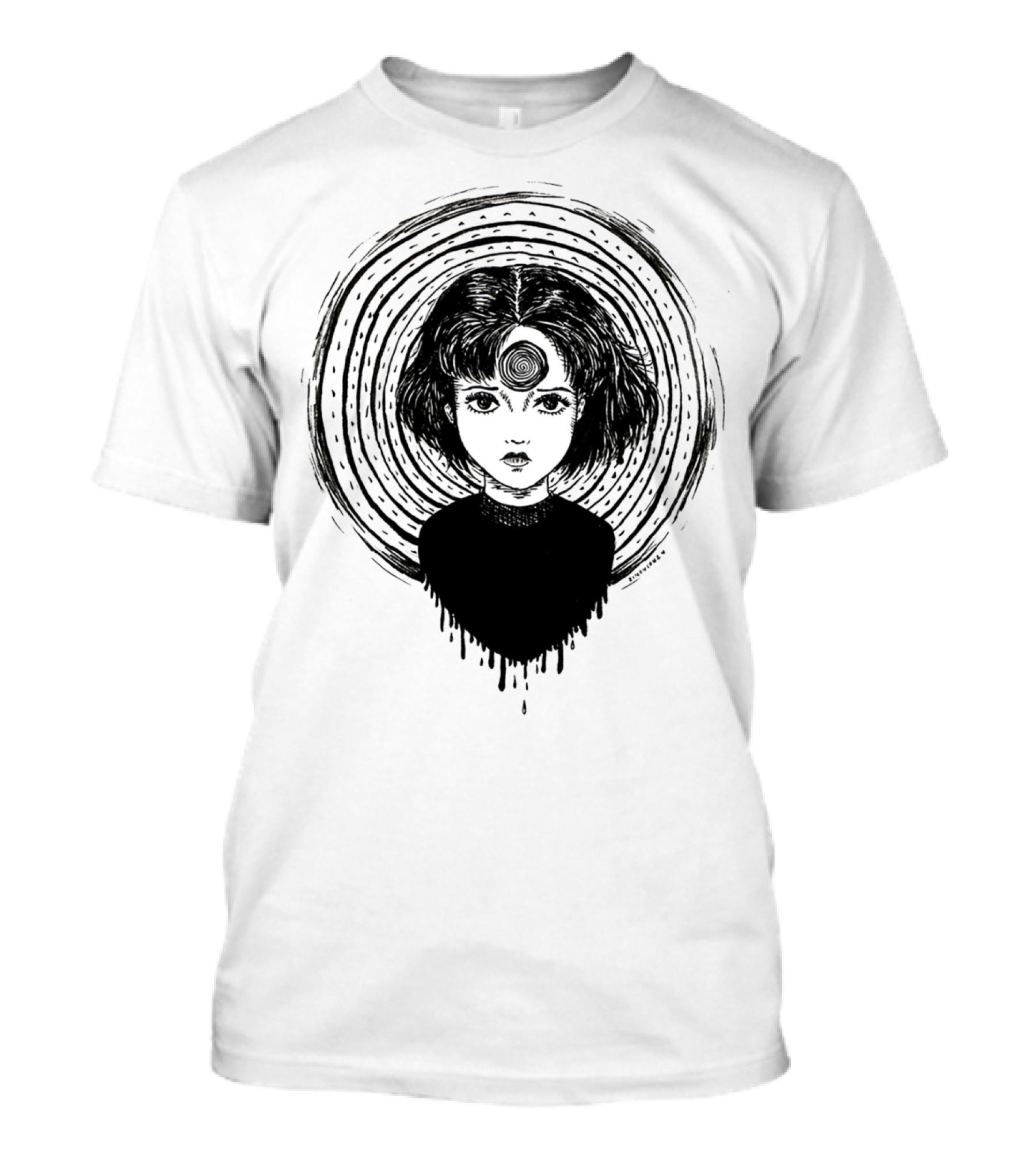 Uzumaki Junji Ito Horror Manga Spiral Hypnosis Anime T-Shirt