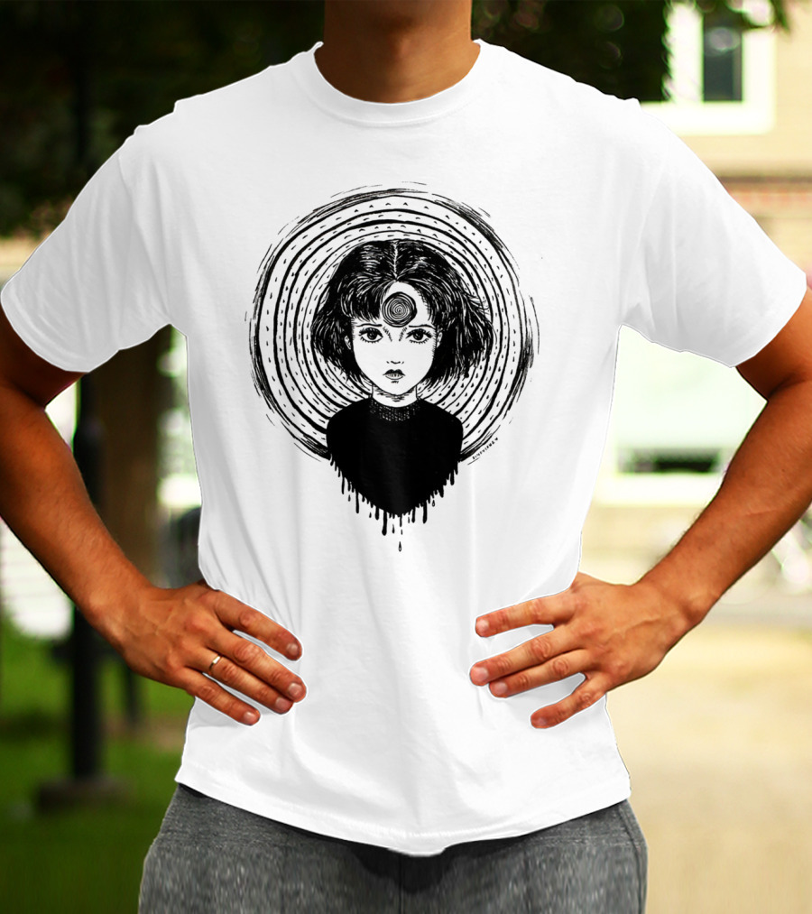 Uzumaki Junji Ito Horror Manga Spiral Hypnosis Anime T-Shirt